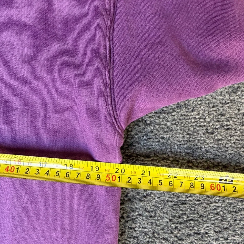 Aritzia Tna CozyAF Perfect Crew Sweatshirt Purple Fleece Pullover Size 1 66428